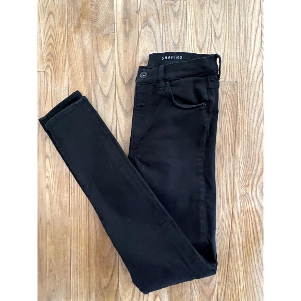 Black Shaping Denim Skinny Jeans